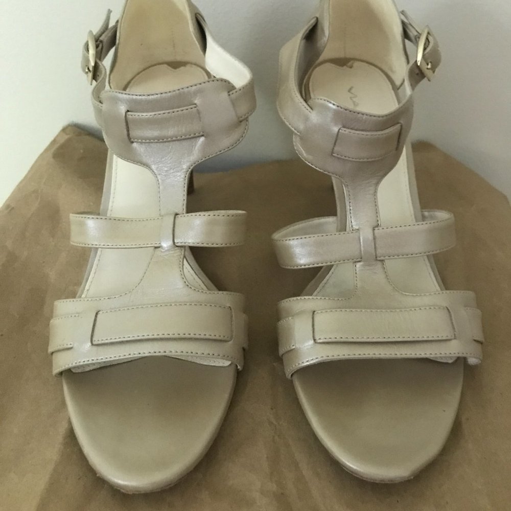 Via Spiga - Pearl Neutral Leather Heel